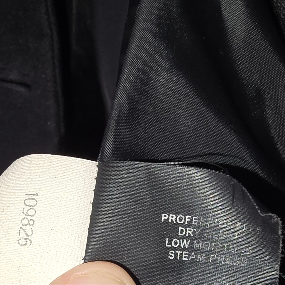 Anne Klein Sport Elegant Black Pea Coat - Picture 6 of 8